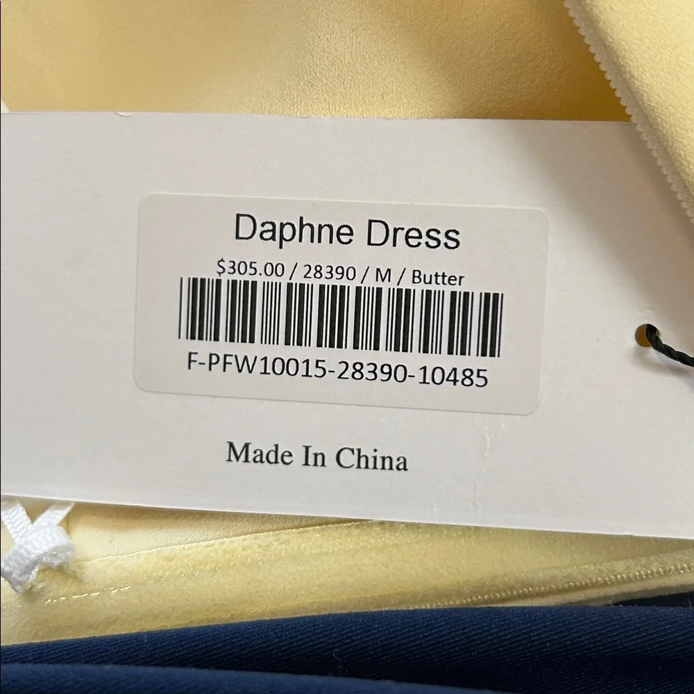 NWT Park & Fifth Bridesmaid Butter Yellow Daphne Dress size Medium - Picture 9 of 9